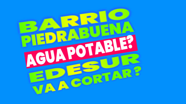 Falta de Agua en Barrio Piedrabuena