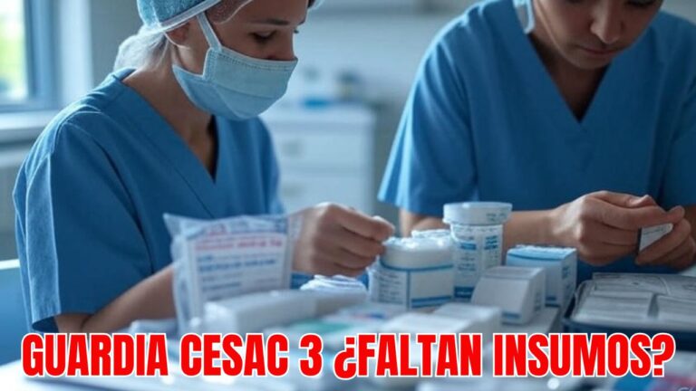 Imagen de un botiquín médico o de manos de profesionales de la salud organizando insumos esenciales en una guardia, simbolizando la mejora de la Salud en Comuna 8 y la gestión de insumos en el CESAC 3