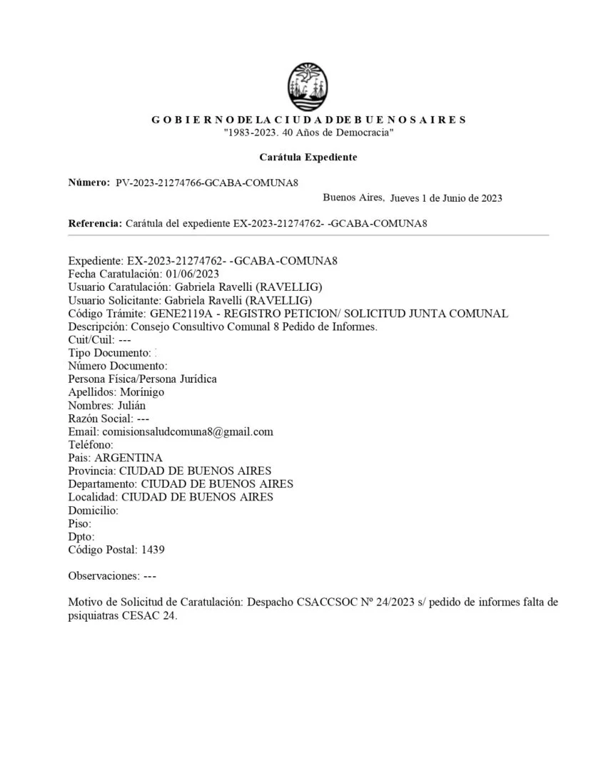 Cesac 24 Faltan Psiquiatras