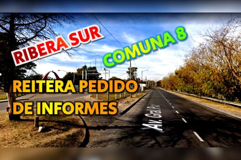 Ribera sur reitera pedido de informes