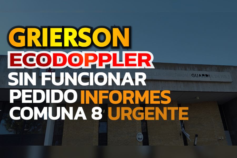 Ecodoppler del Grierson sin funcionar