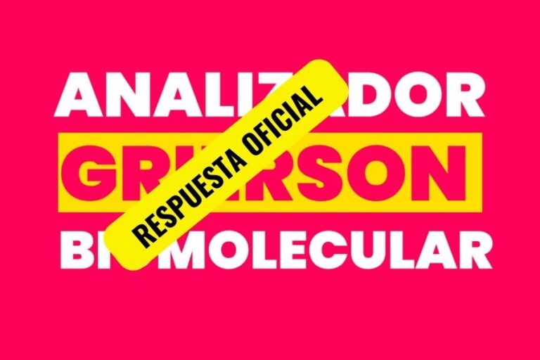 Respuesta sobre el Analizador Biomolecular