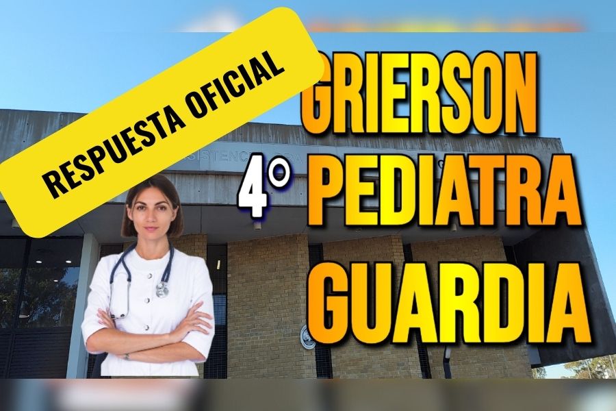 Grierson cuarto pediatra por turno en la guardia